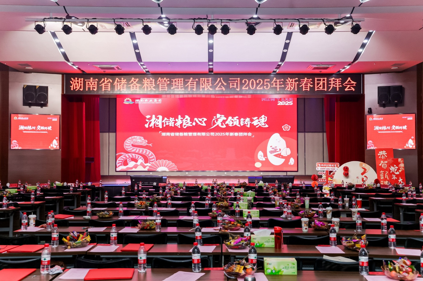 “湘储粮心 党领铸魂”湖南省储粮2025年新春团拜会